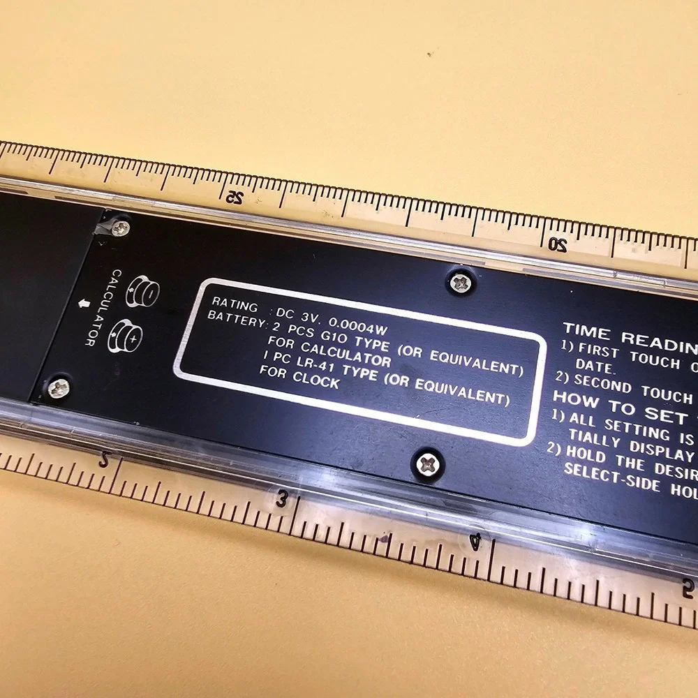 Vintage Delta Foremost Chemical Corp Calculator‎ Ruler Clock Conversion Factor